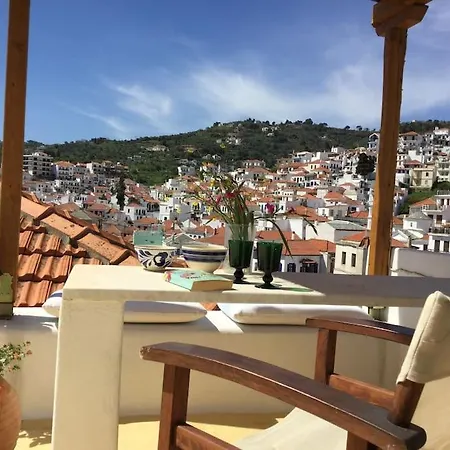 Agapi Nefeli Artisthouse Roofterrace Island Sea View Holiday home Skopelos Town